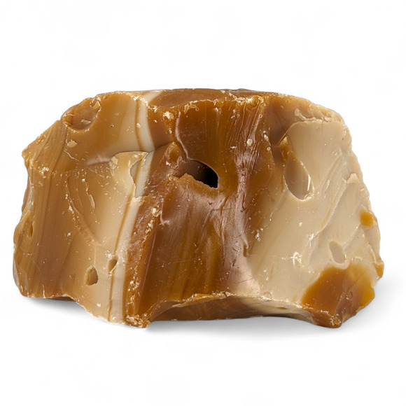 Carmel Chocolate Coffee Art Glass Cullet Swirl Slag Glass #4XL44 - Picture 1 of 6